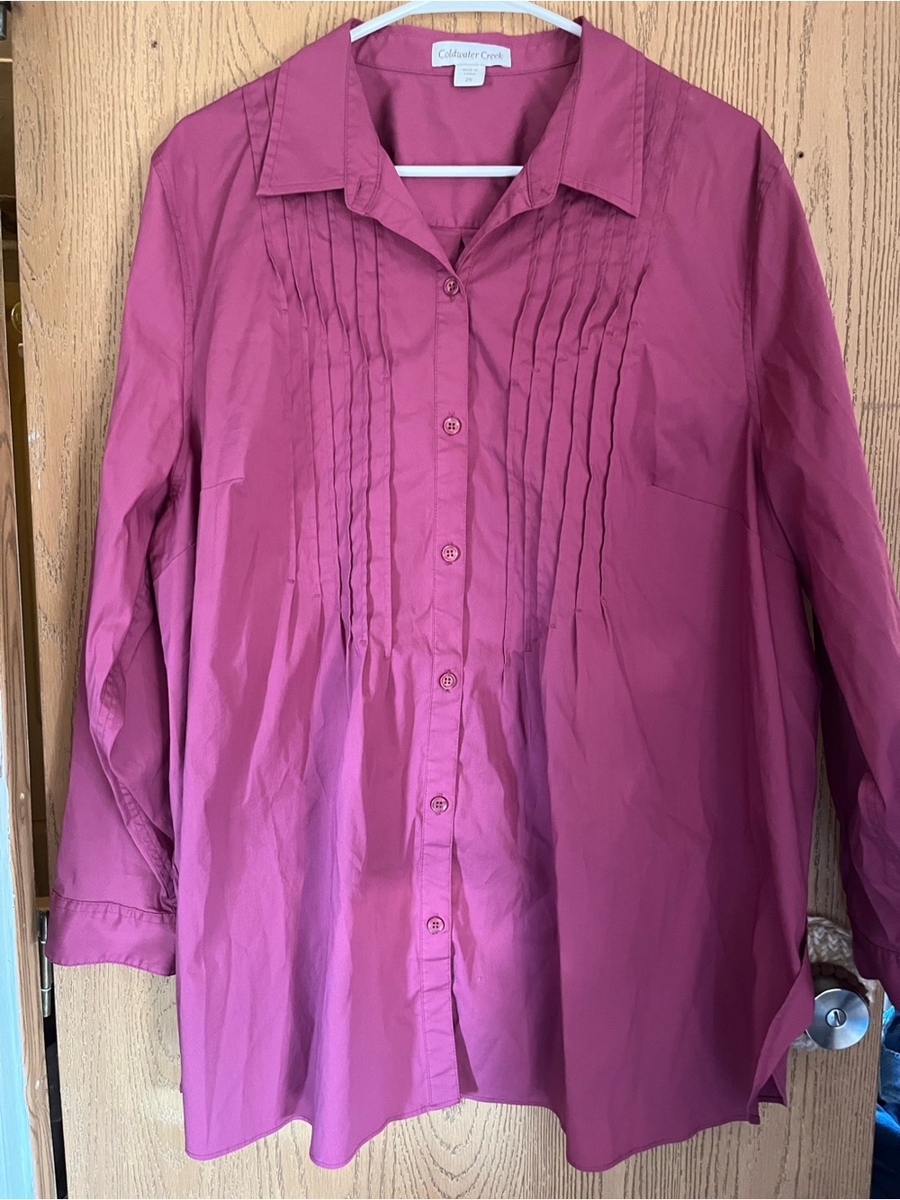 Christopher and Banks burgundy blouse 2X